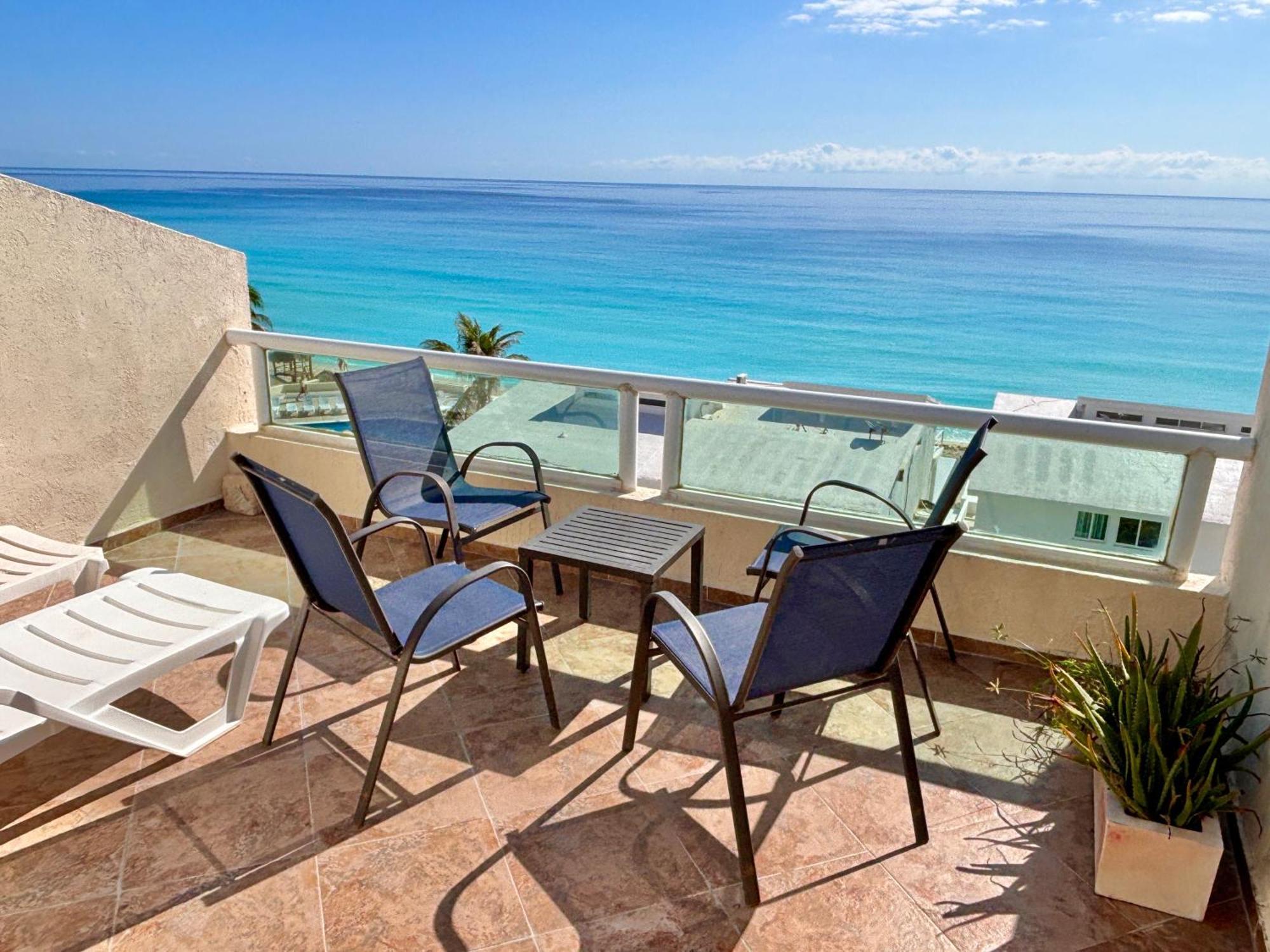 Penthouse Spectacular Ocean View Terrace Brisas Cancun Hotel Zone מראה חיצוני תמונה